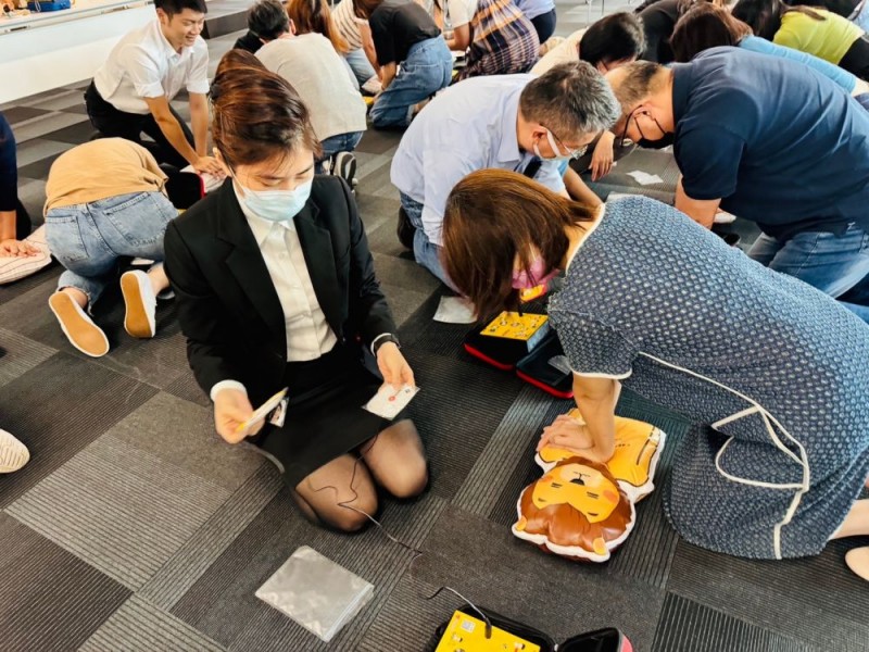 CPR+AED急救教育訓練 | 中華開發金控總部大樓