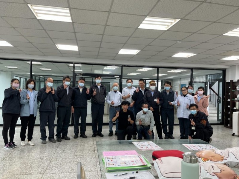 CPR+AED急救教育訓練 | 台灣玻璃工業股份有限公司 | 桃園廠