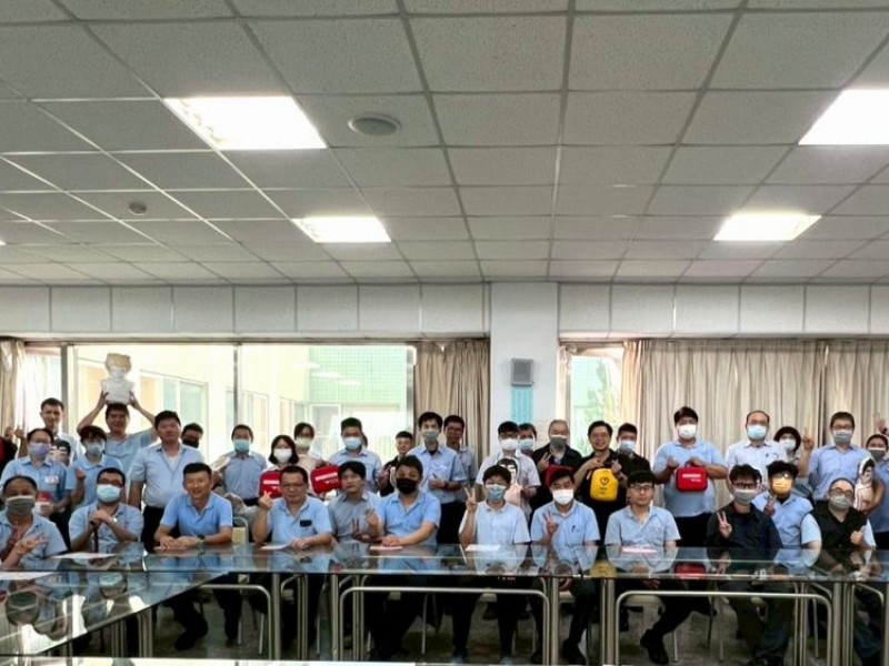 CPR+AED急救教育訓練 | 台灣玻璃工業股份有限公司鹿港廠