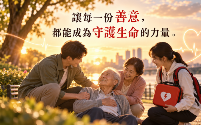 救護車抵達前，你就是生命鏈的一環