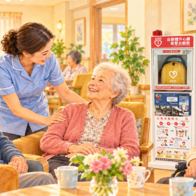 【公益捐贈AED】思傑夢想AED攜手臺北市立浩然敬老院 守護長者生命安全